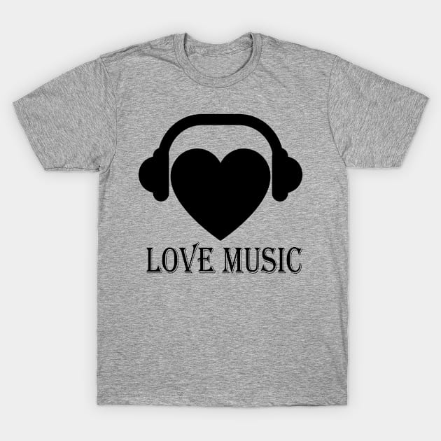 Love Music T-Shirt by NeetzCreation